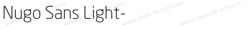 Nugo Sans Light字体转换